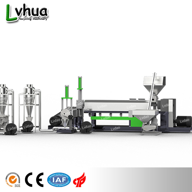 قدرت 30-15kw PVC اکسترودر تک ژگ و خط Pellletizing LDP 200-250kg / h