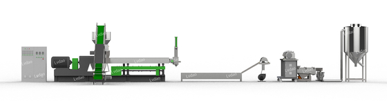 ABS parrallel دوقلو پیچ اکسترودر خطوط قرقاول 400-500kg / h خروجی 40: 1 نسبت طول dia.